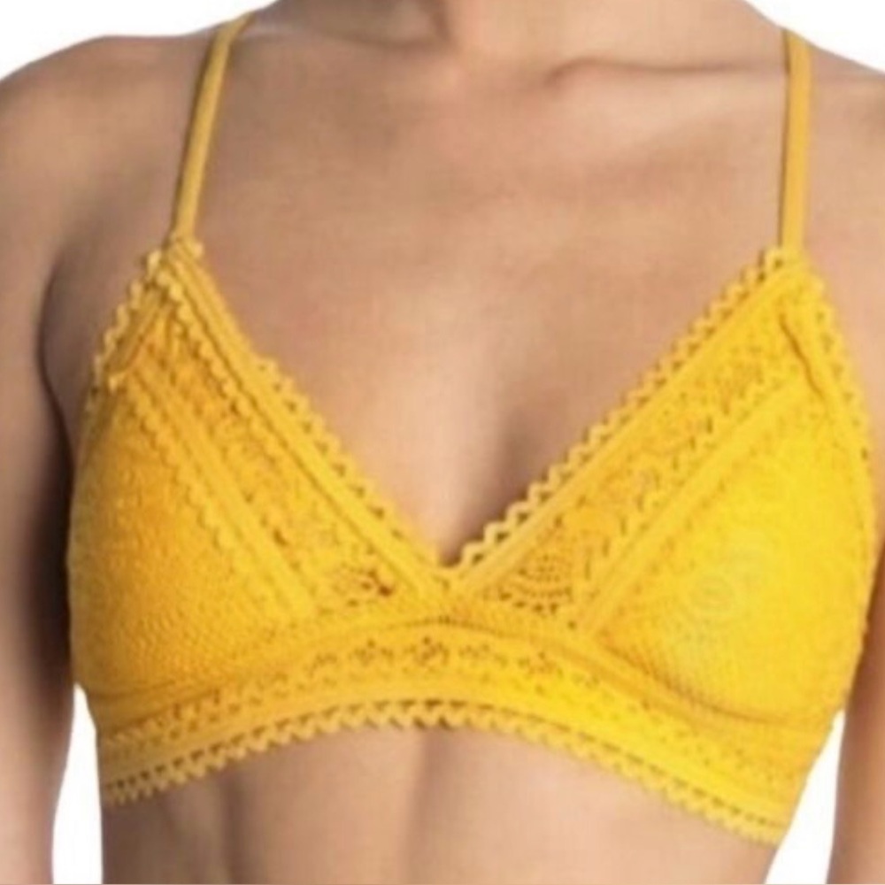 BECCA by Rebecca Virtue Crochet Swim Bikini Top